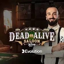 Try Dead or Alive: Saloon slot by Evolution on robo-cat-casino.com – logo image