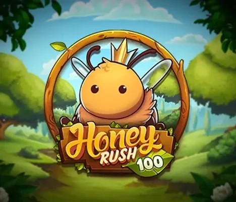 Honey Rush 100 slot visual from Play&#039;n GO available on robo-cat-casino.com