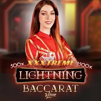 Live Dealer logo of Lightning Baccarat from Evolution at Robocat
