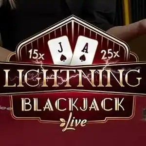 Lightning Blackjack logo by Evolution Robocat