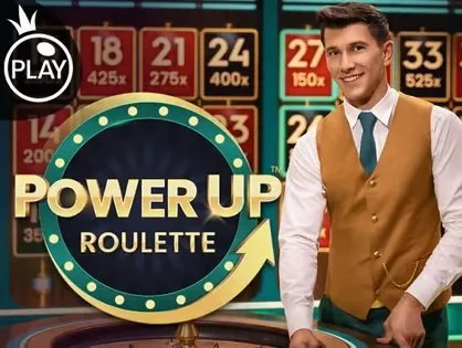 Power UP Roulette by Pragmatic Play, showcased at robo-cat-casino.com – game logo