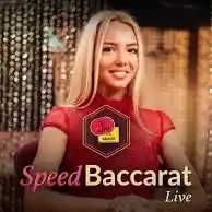 Speed Baccarat A online game logo by Evolution on robo-cat-casino.com